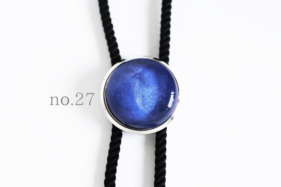 《青紫》ループタイ【原画】