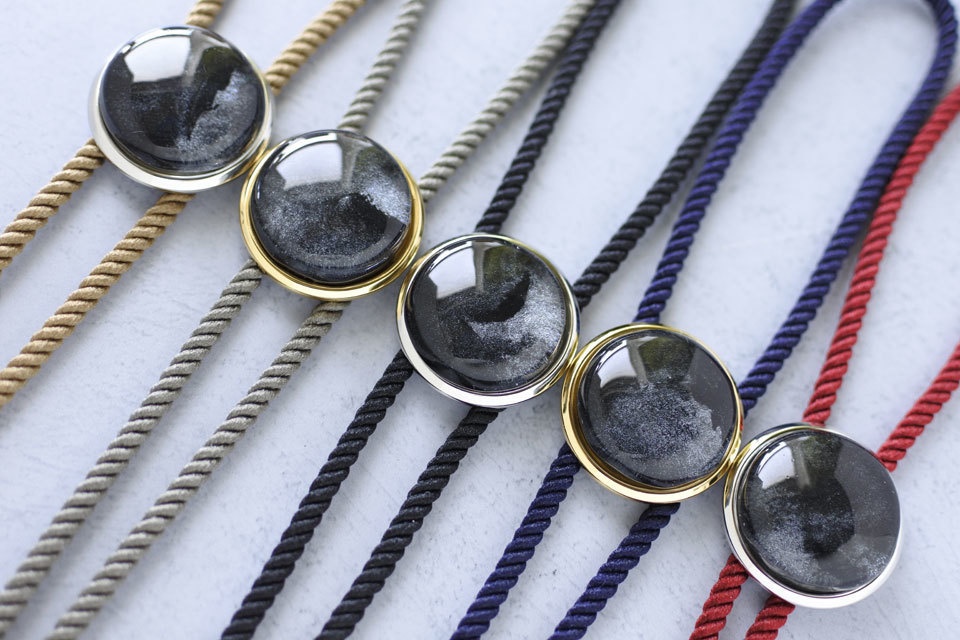 《夜雲》ループタイ【原画】