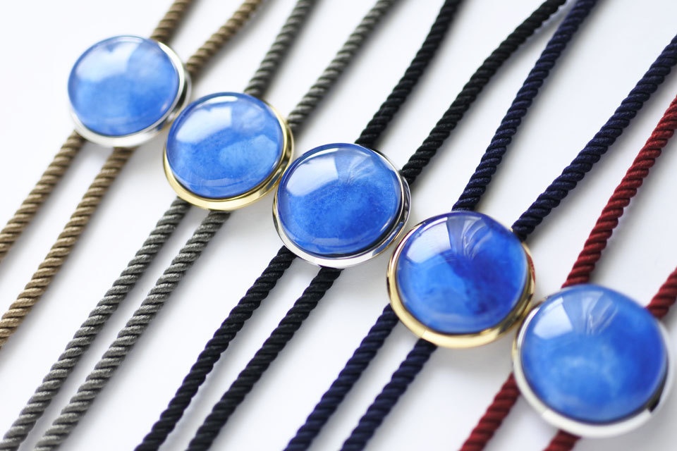 《紺碧色》ループタイ【原画】