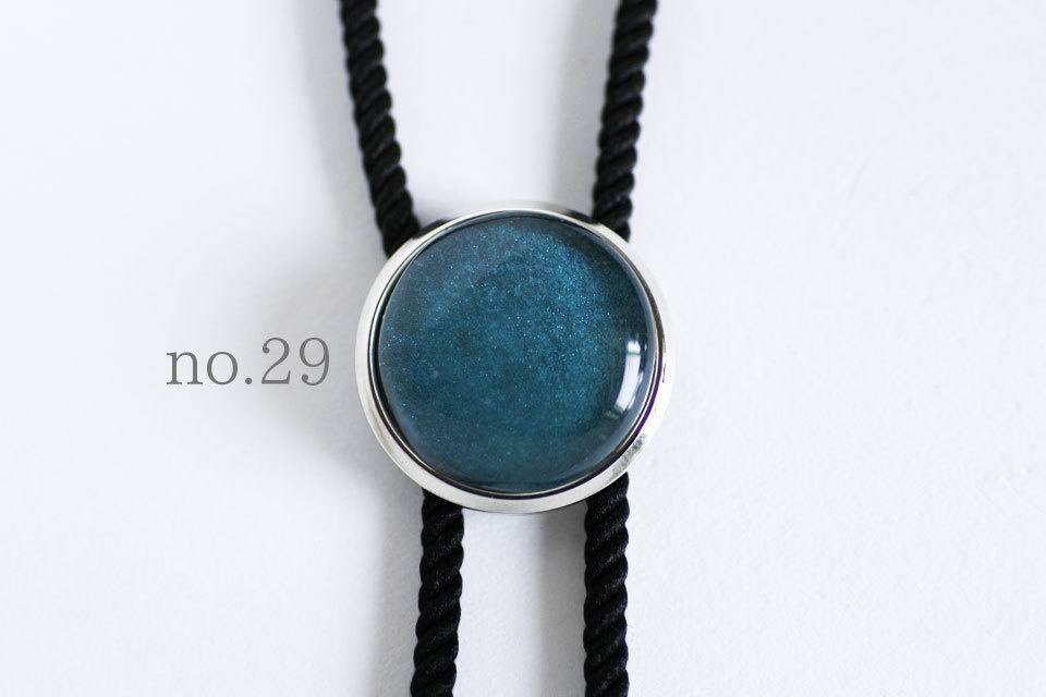 《青碧色》ループタイ【原画】