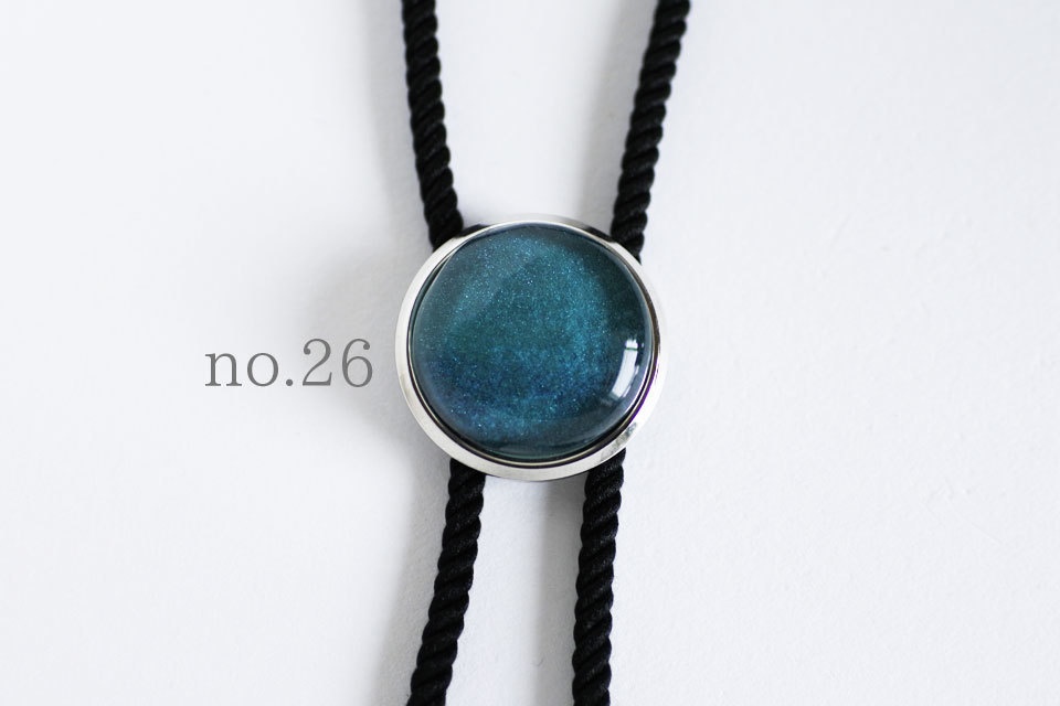 《青碧色》ループタイ【原画】