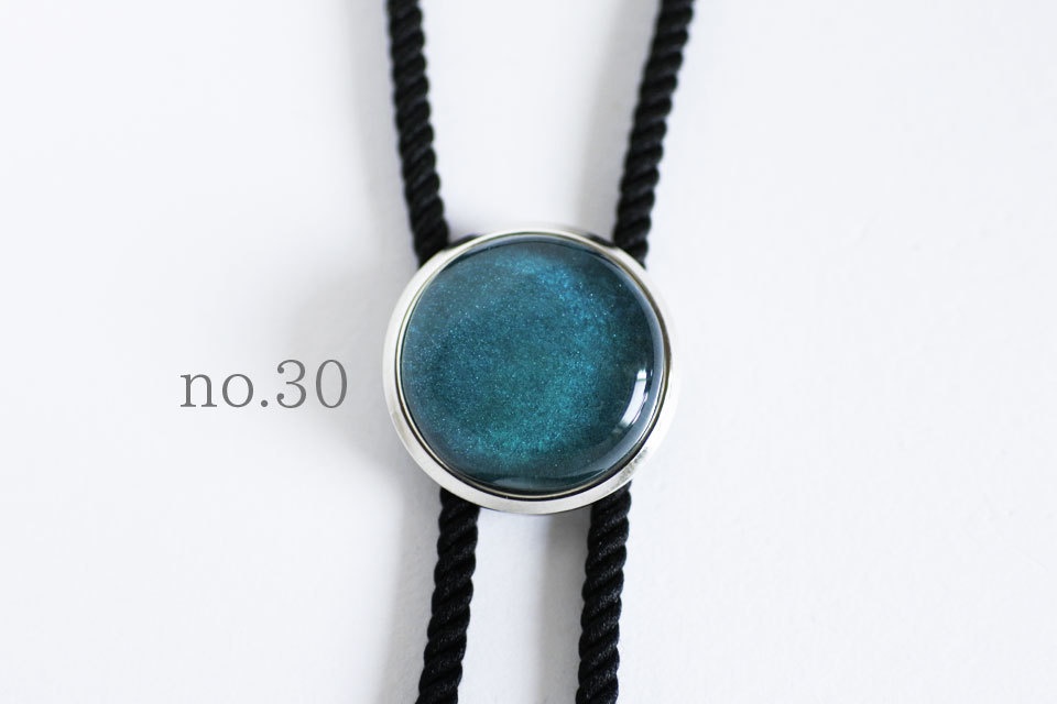 《青碧色》ループタイ【原画】