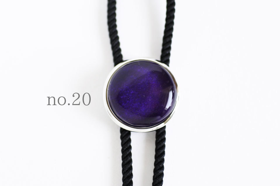 《深紫色》ループタイ【原画】