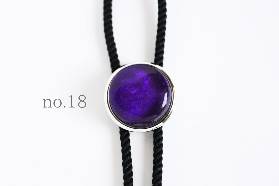 《深紫色》ループタイ【原画】