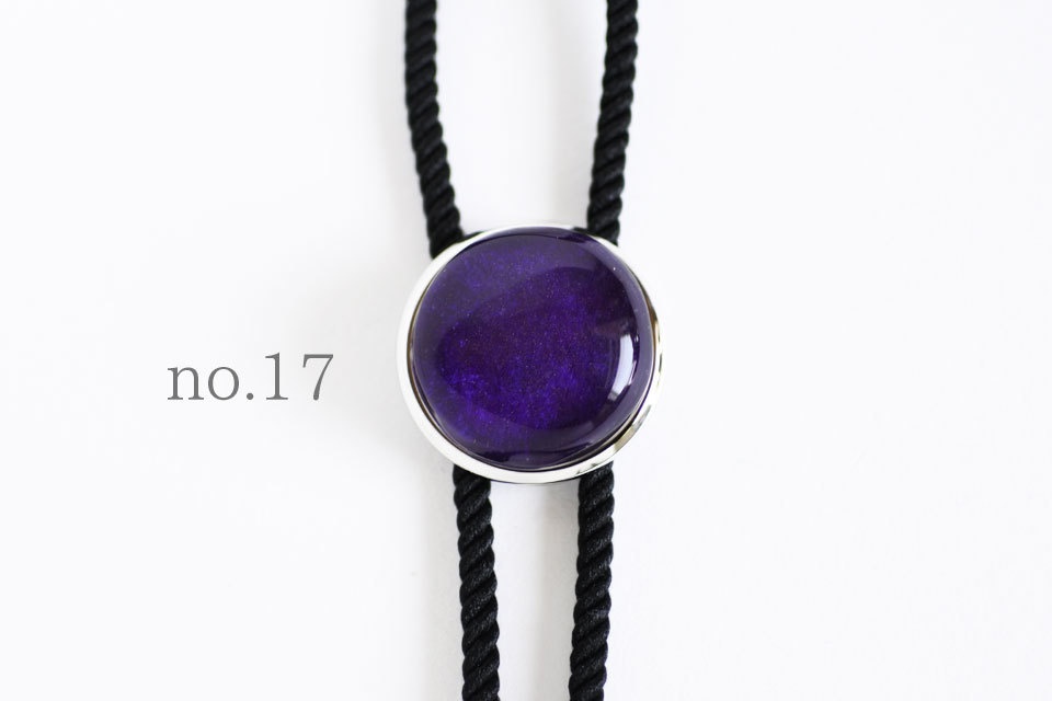 《深紫色》ループタイ【原画】