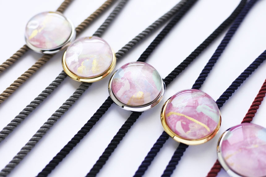 《春の風》ループタイ【原画】