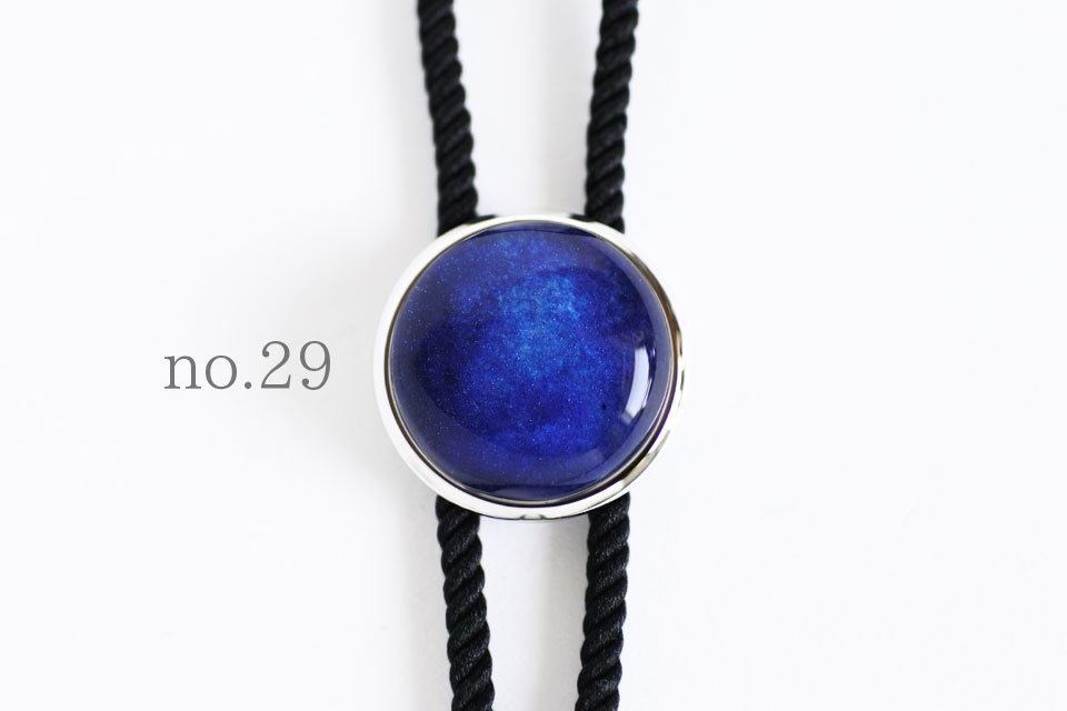 《紺青色》ループタイ【原画】