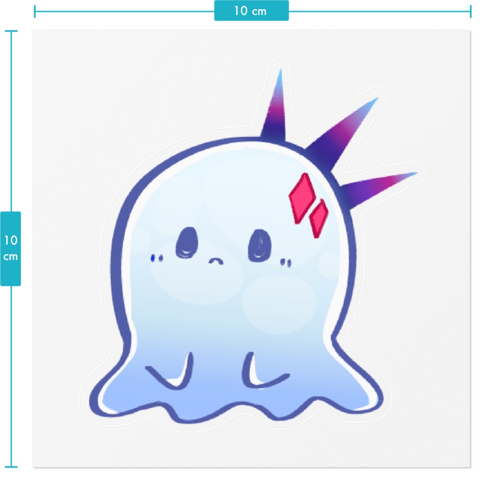 海のマスコットちゃん(仮名)ステッカー