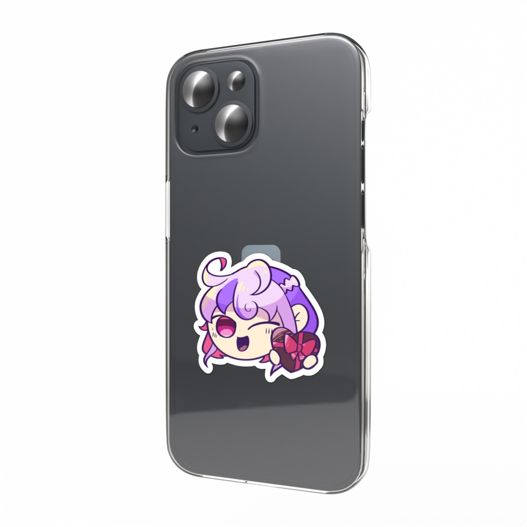 ハートプレゼントのスマホステッカー