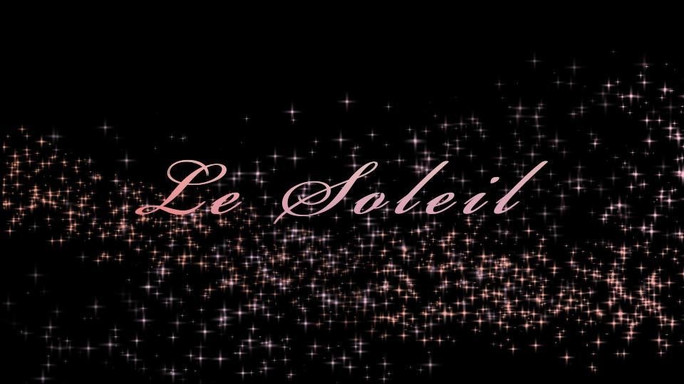 Le Soleil（横型ロゴアニメーション）BG版＆透過版セット