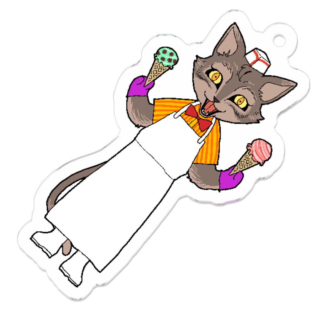 ねこアイスクリーム売り