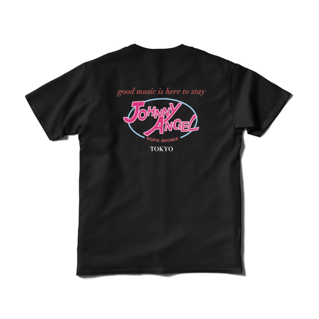 Live House Johnny Angel Tokyo T-shirt TipeA BLACK(ライブハウス ジョニーエンジェル東京Tシャツ タイプAブラック)