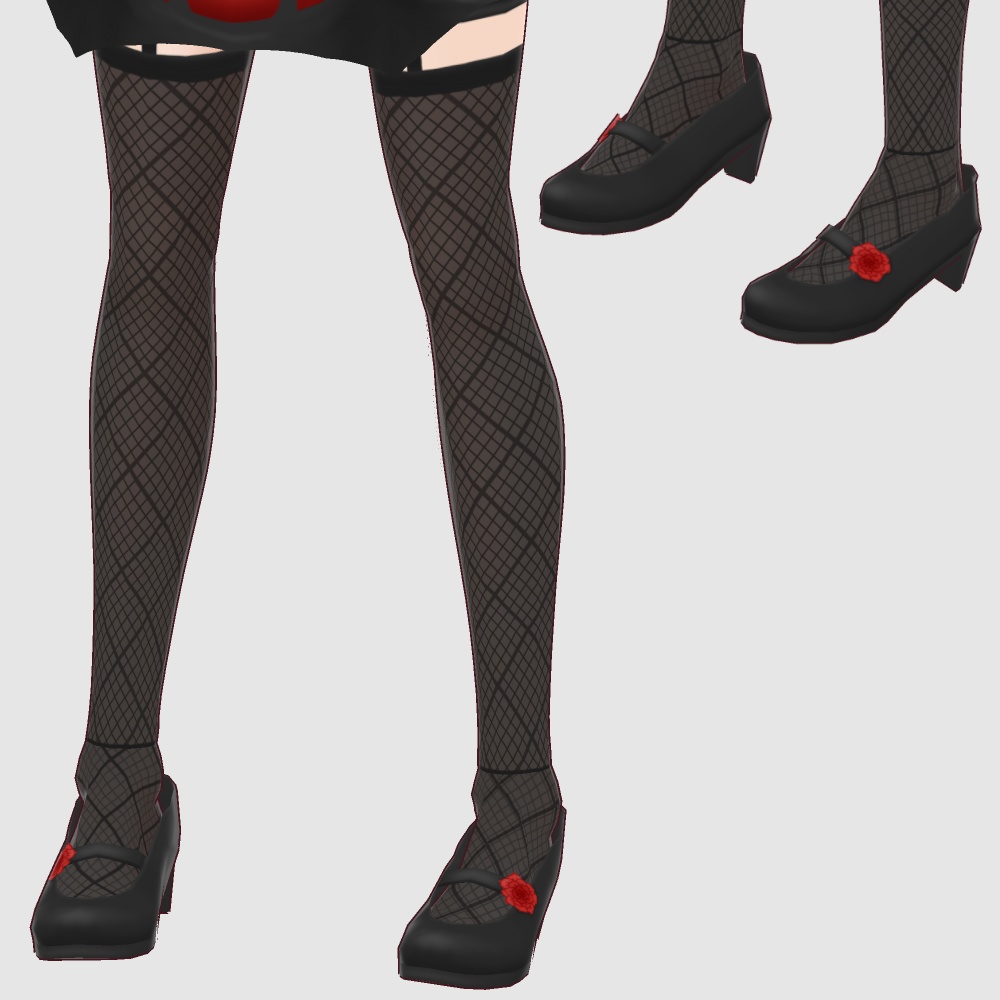 【Vroid用】ゴシックワンピ|Gothic One_Piece