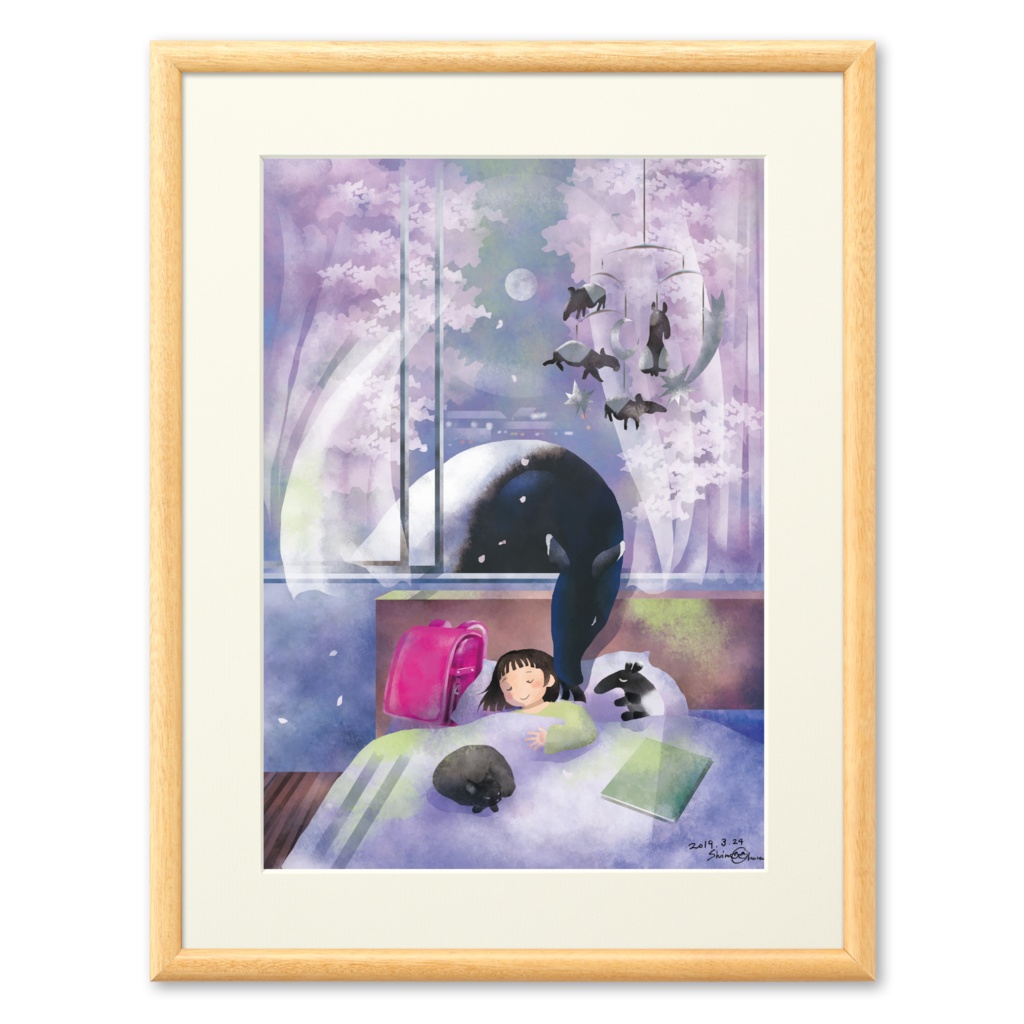 オリジナルイラストより「あしたは入学式」