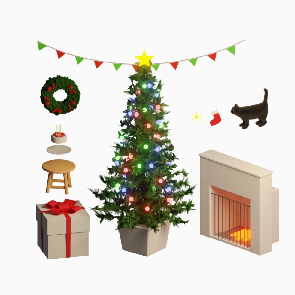 クリスマス11点セット【Blender】