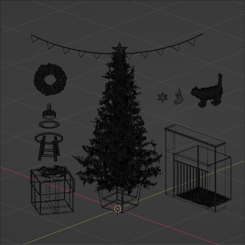 クリスマス11点セット【Blender】