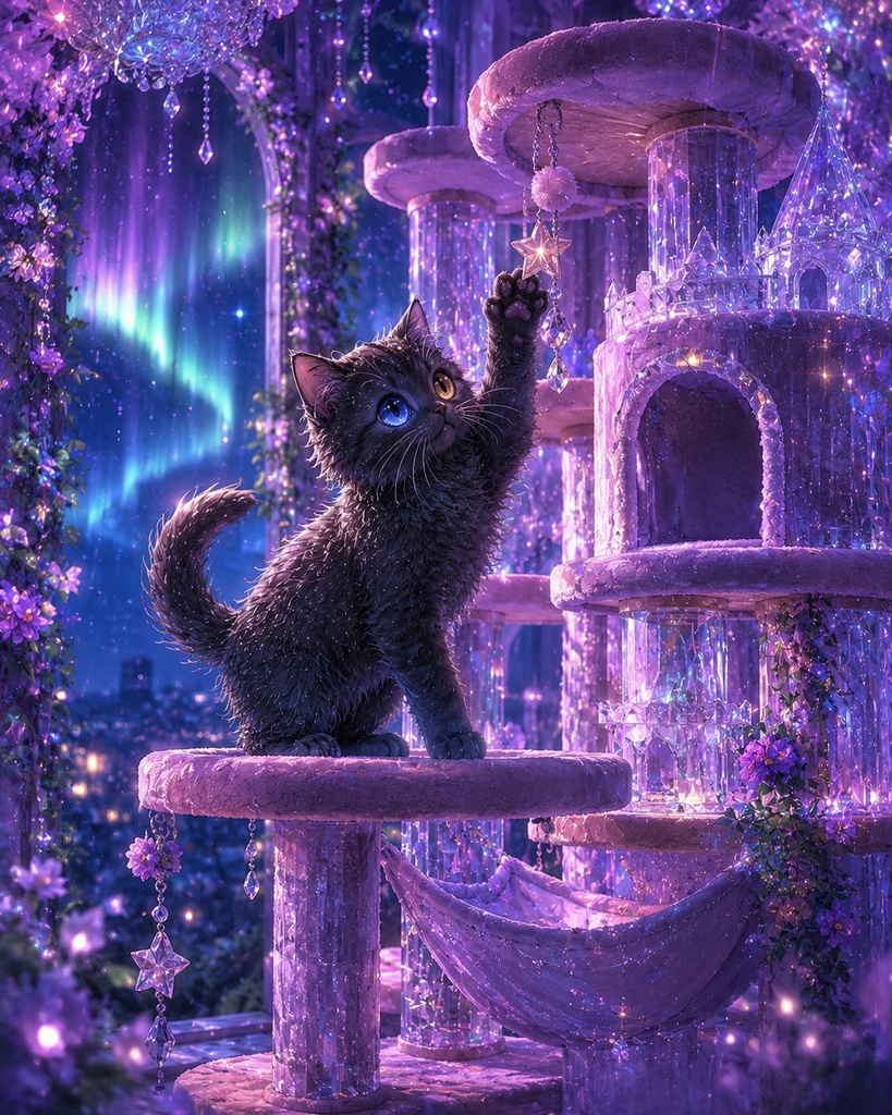 幻想的キャットタワー