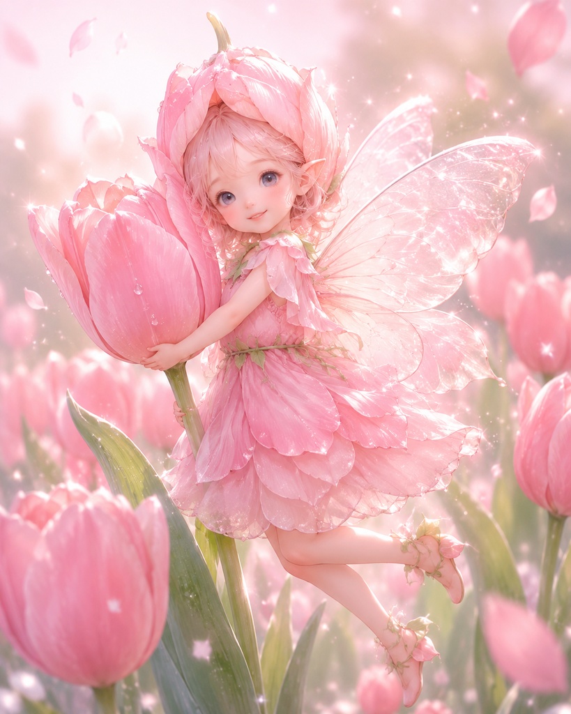 チューリップの花の妖精