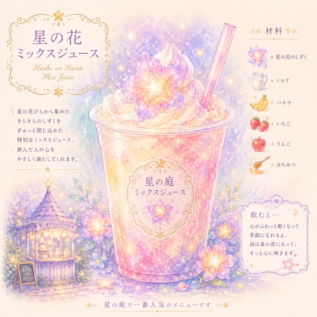 星の庭のミックスジュース