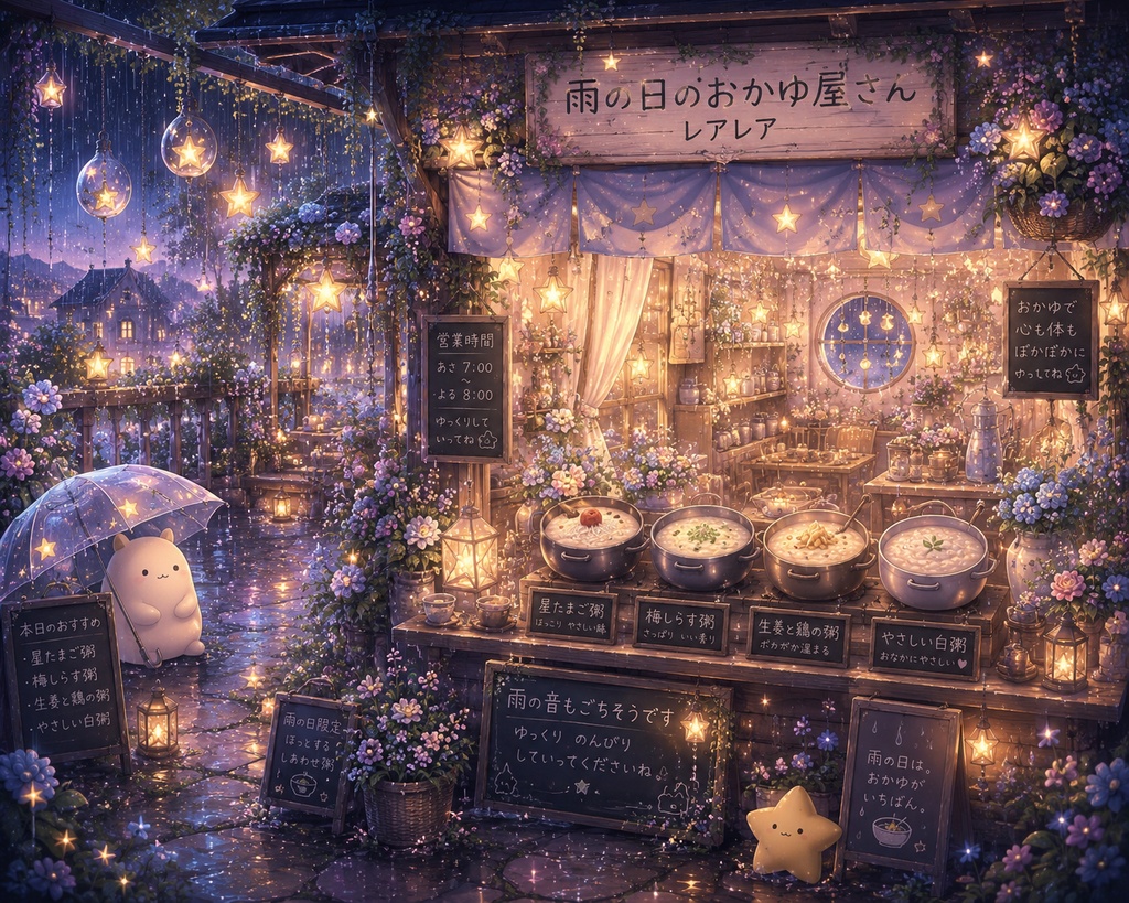 星の庭-雨の日のおかゆ屋さん♡-