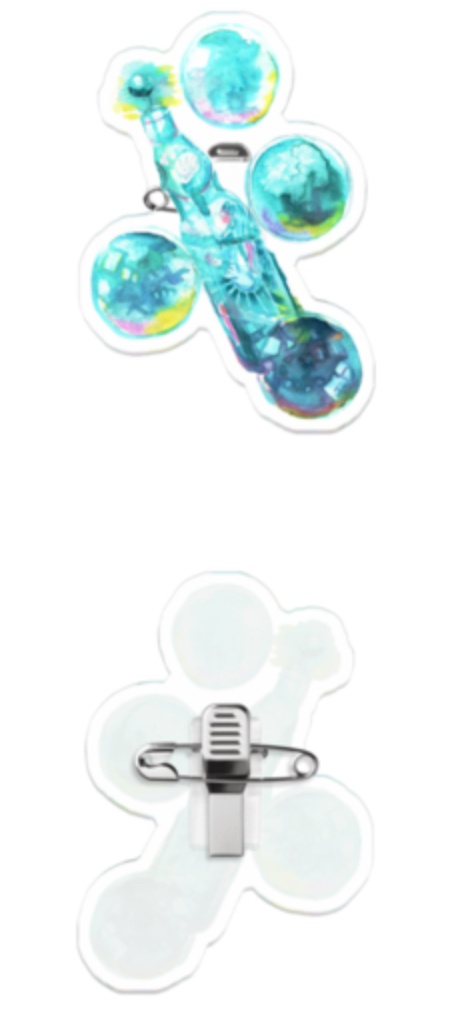 らむねびん アクリルバッチ