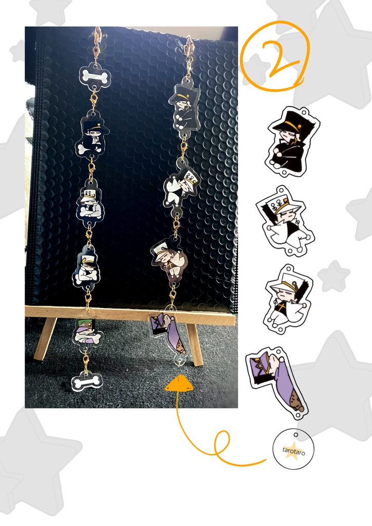 繋がりアクリル・シャカシャカたろう達
