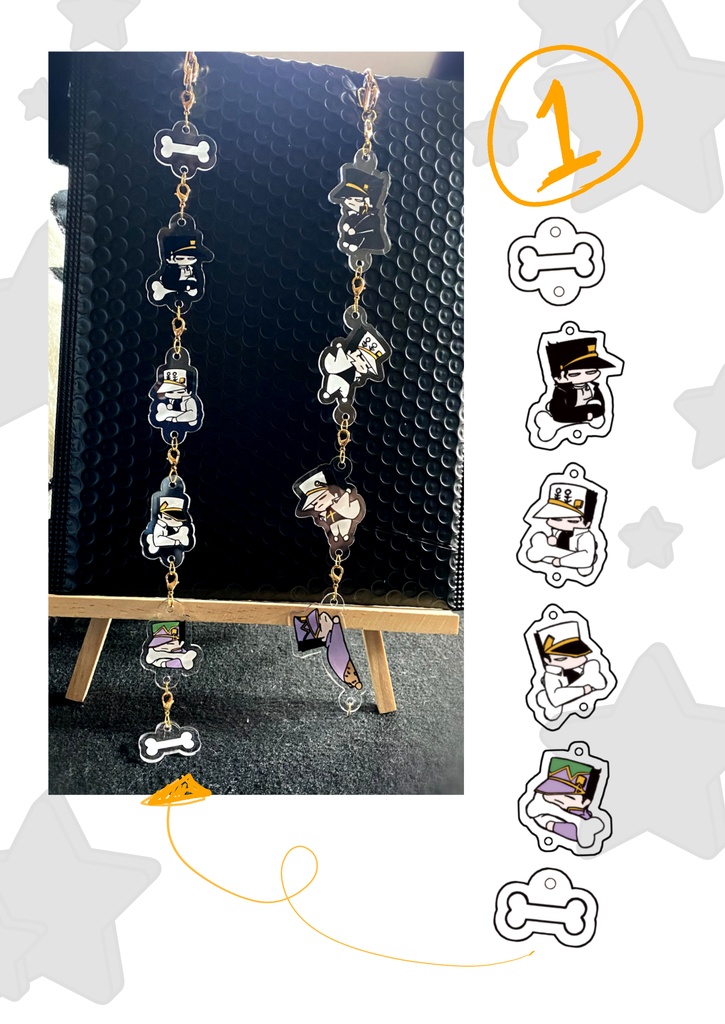 繋がりアクリル・シャカシャカたろう達