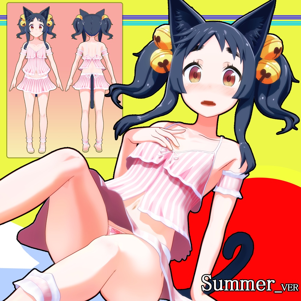 【ミケ(幸霊)】VerRefine_オリジナル3Dモデル