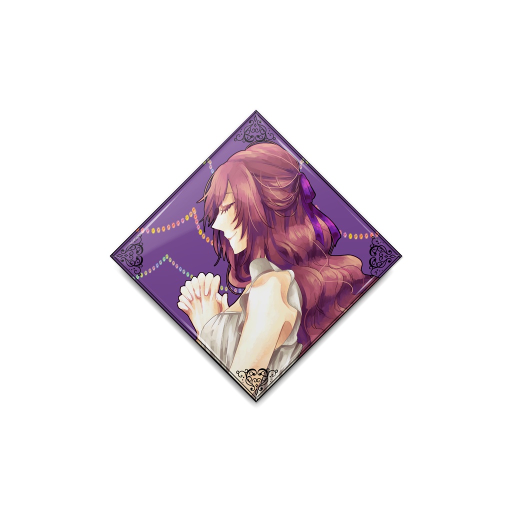 自創作キャラの缶バッジ002