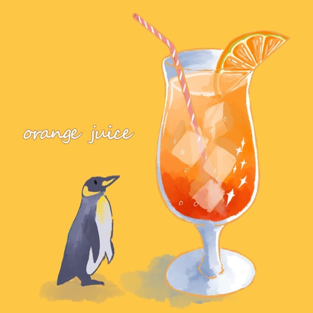 【スマホ壁紙】オレンジジュース