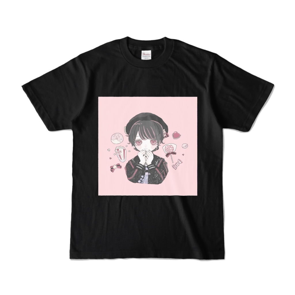 なゆたぴのすきなものTシャツ(黒)