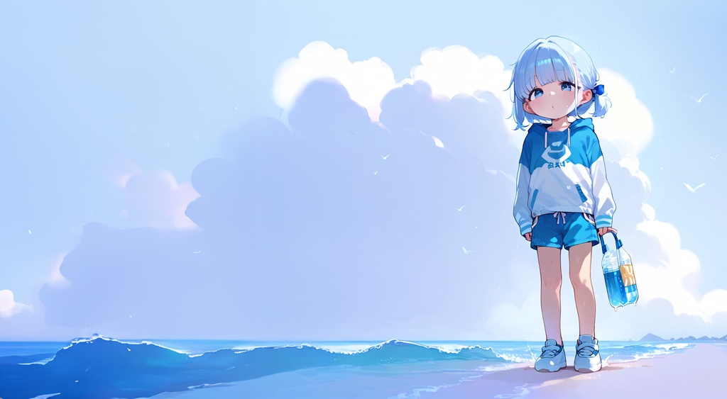 海に消えた足跡　(Melody off.)