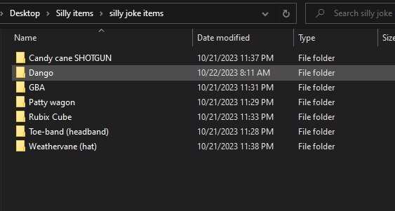Silly Joke Items