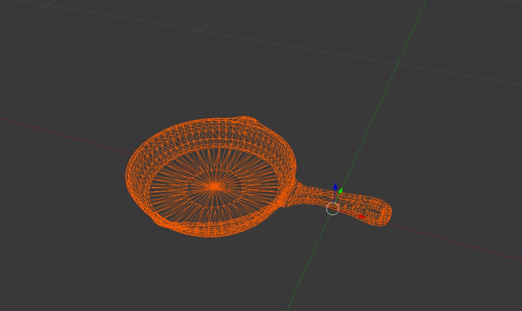 Its a frying pan - Orange's Assets - BOOTH