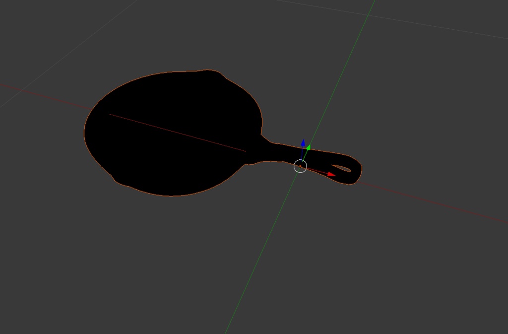 Its a frying pan - Orange's Assets - BOOTH
