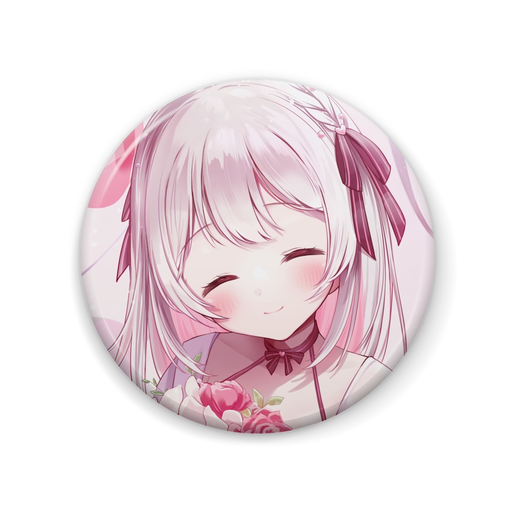 <数量限定再販>夏目めい2周年記念グッズ🌸57mm缶バッジ💌