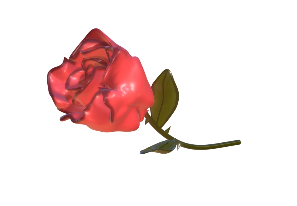【3Dモデル】薔薇 ROSE