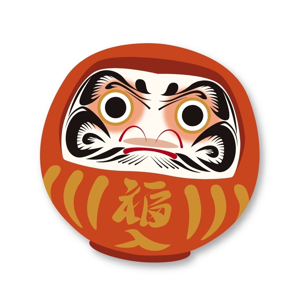 【ふっくらステッカー】だるま