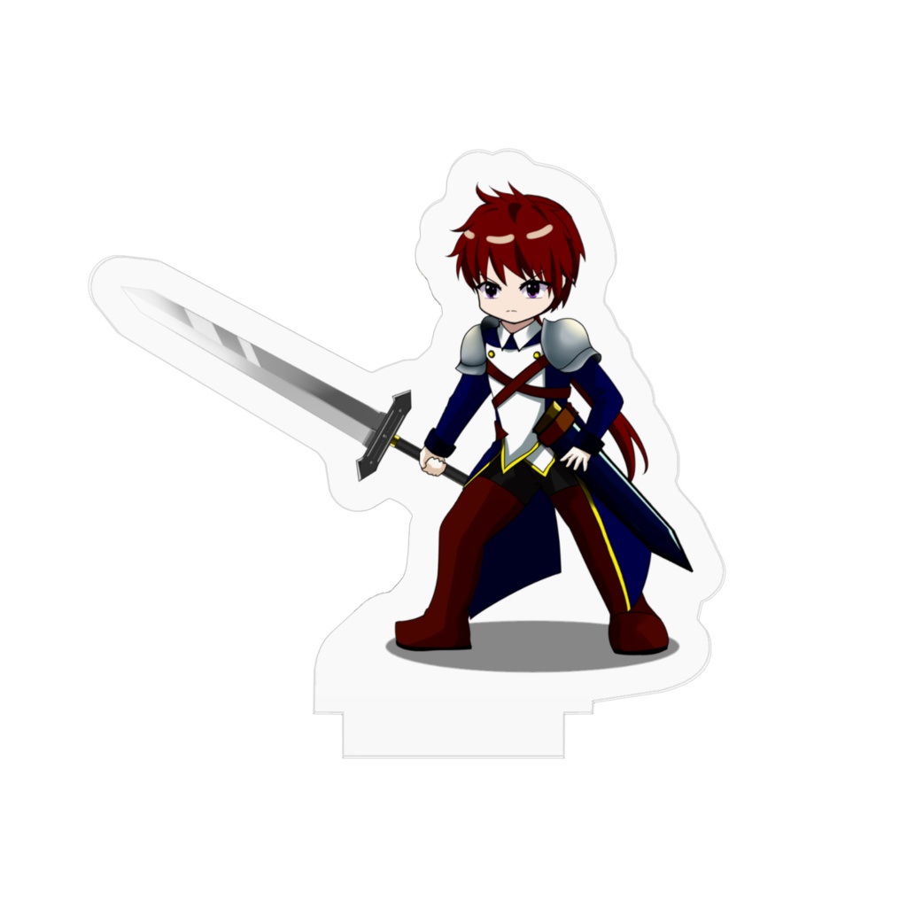 剣士ロア・ツァールト 待機/アクリルフィギュア