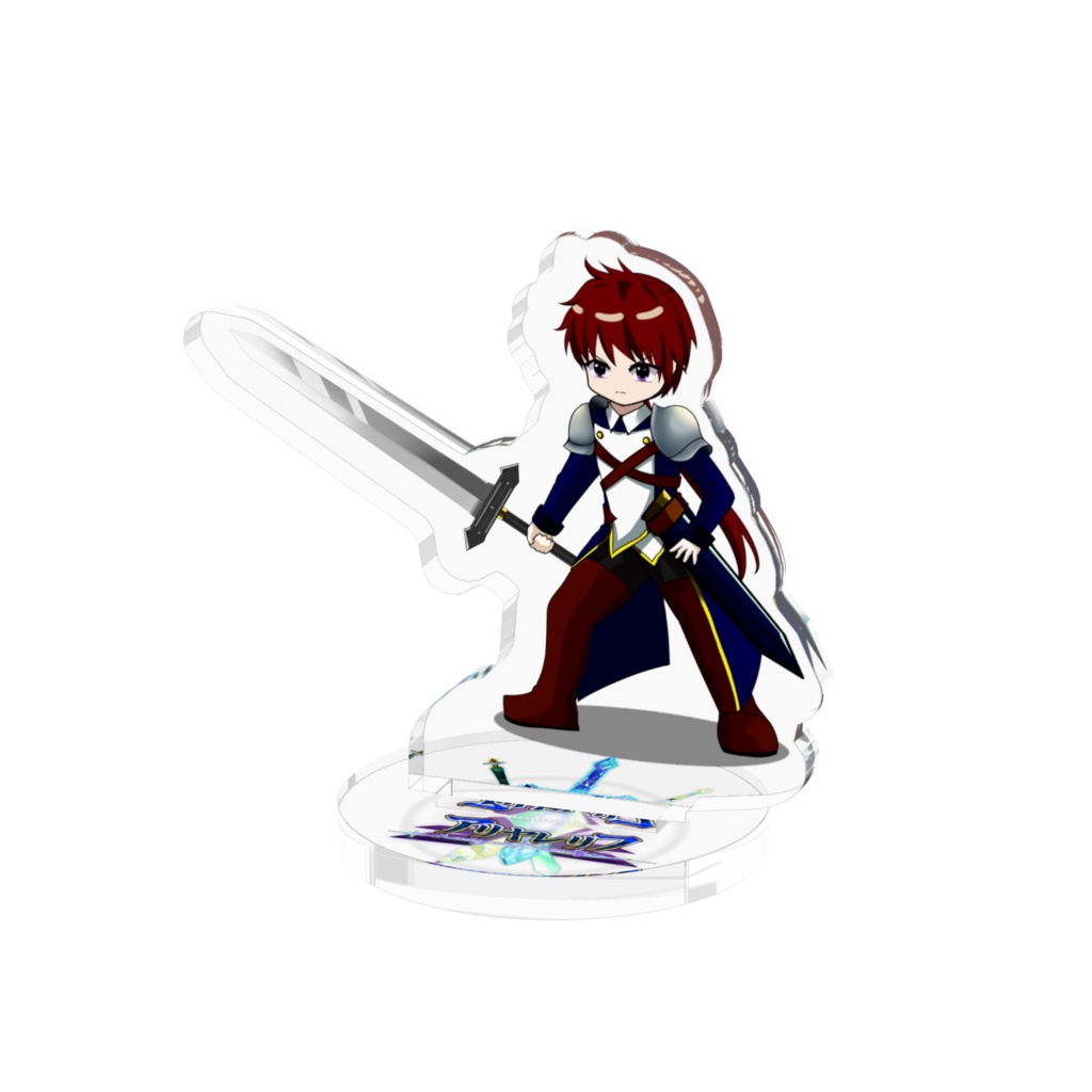 剣士ロア・ツァールト　待機/アクリルフィギュア