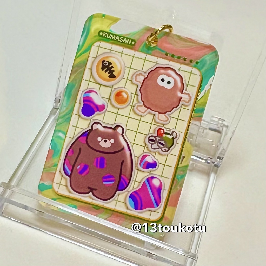 ぷっくりシール風アクリルキーホルダー