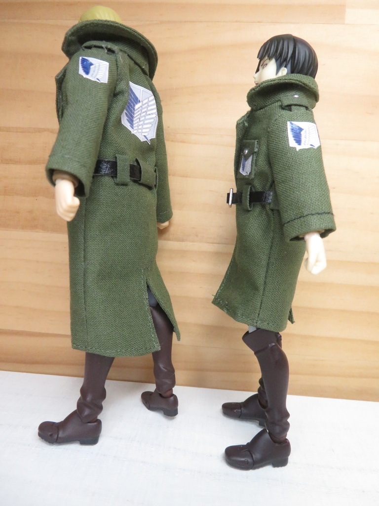 【Boo-21】Figma用兵団コート(小さいサイズ▶オビツ11兼用可能)