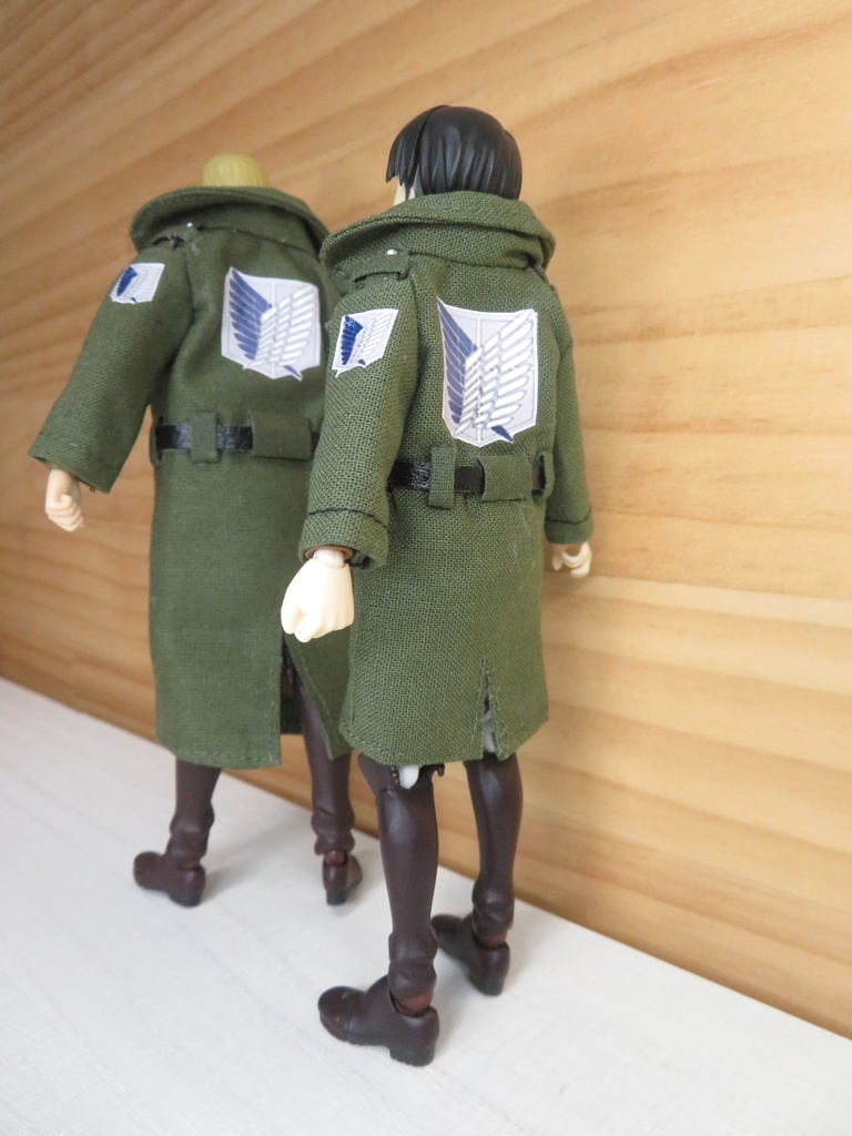 【Boo-21】Figma用兵団コート(小さいサイズ▶オビツ11兼用可能)