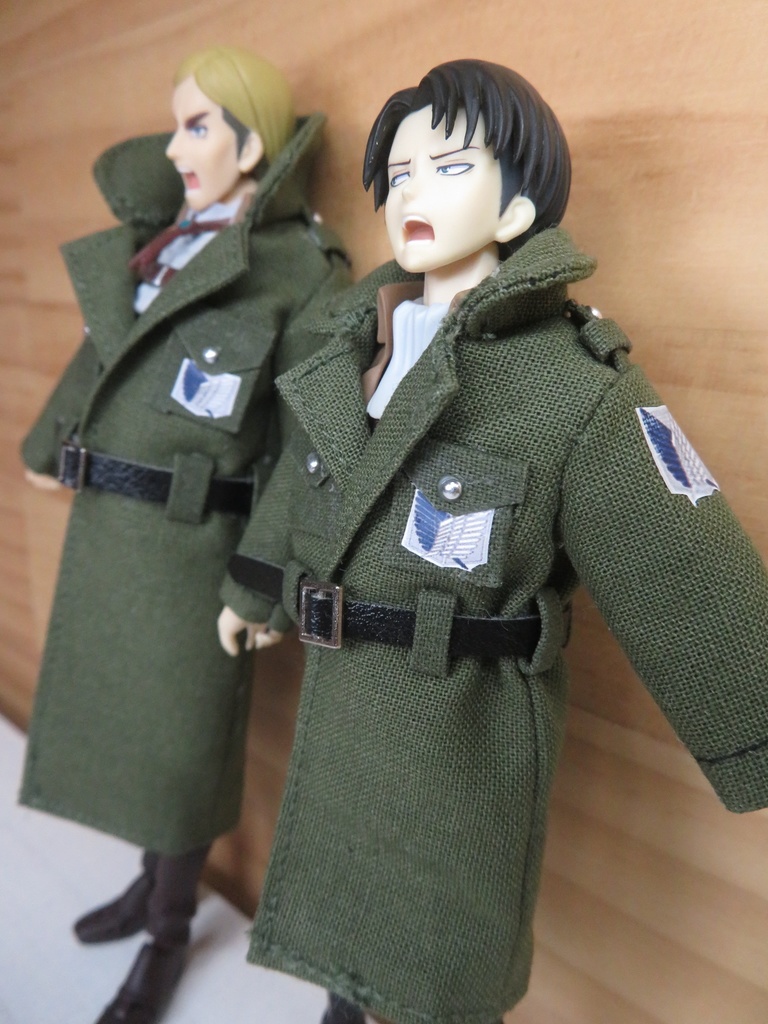 【Boo-21】Figma用兵団コート(小さいサイズ▶オビツ11兼用可能)