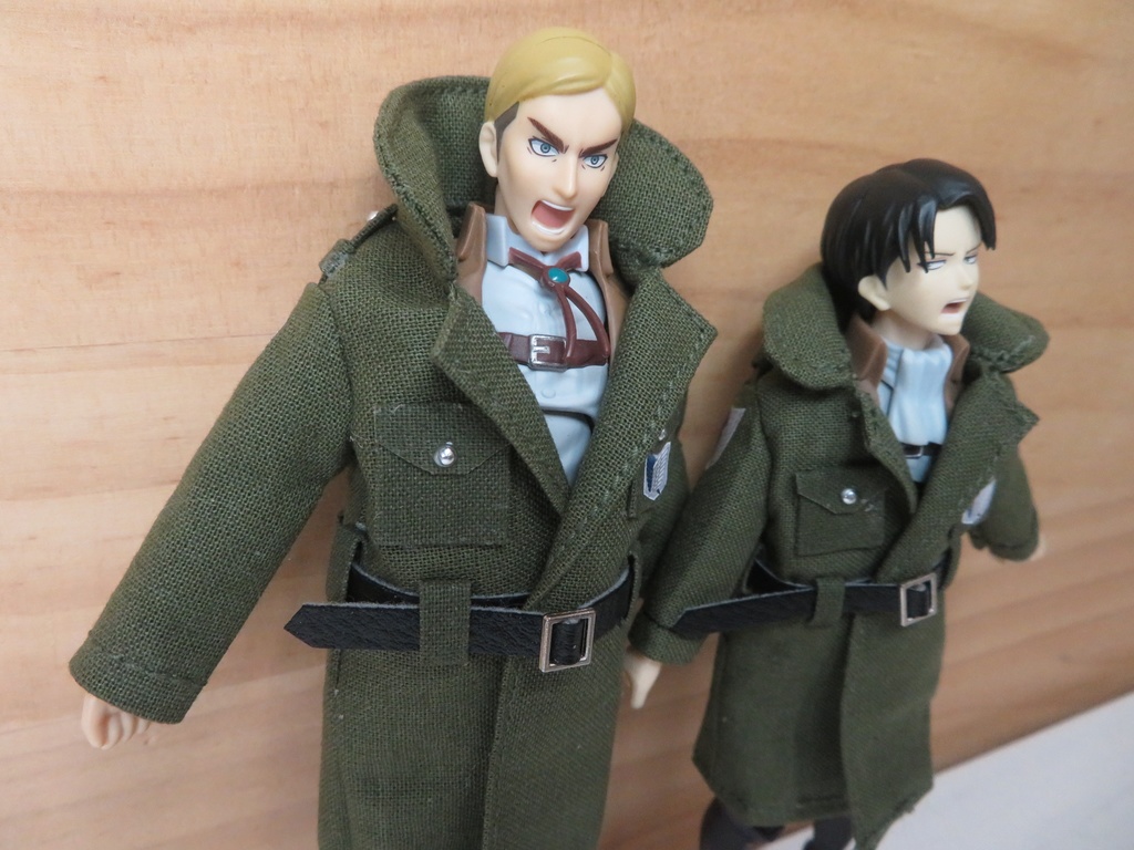 【Boo-21】Figma用兵団コート(小さいサイズ▶オビツ11兼用可能)