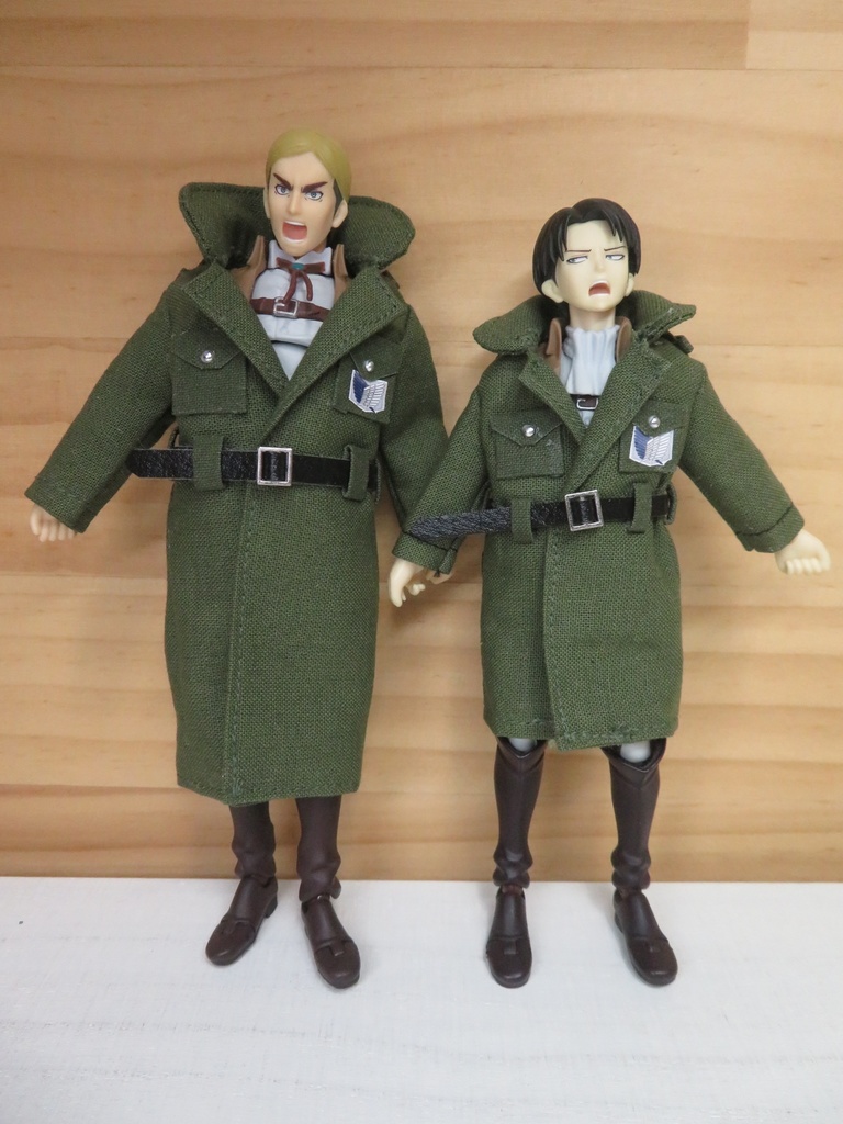 【Boo-21】Figma用兵団コート(小さいサイズ▶オビツ11兼用可能)