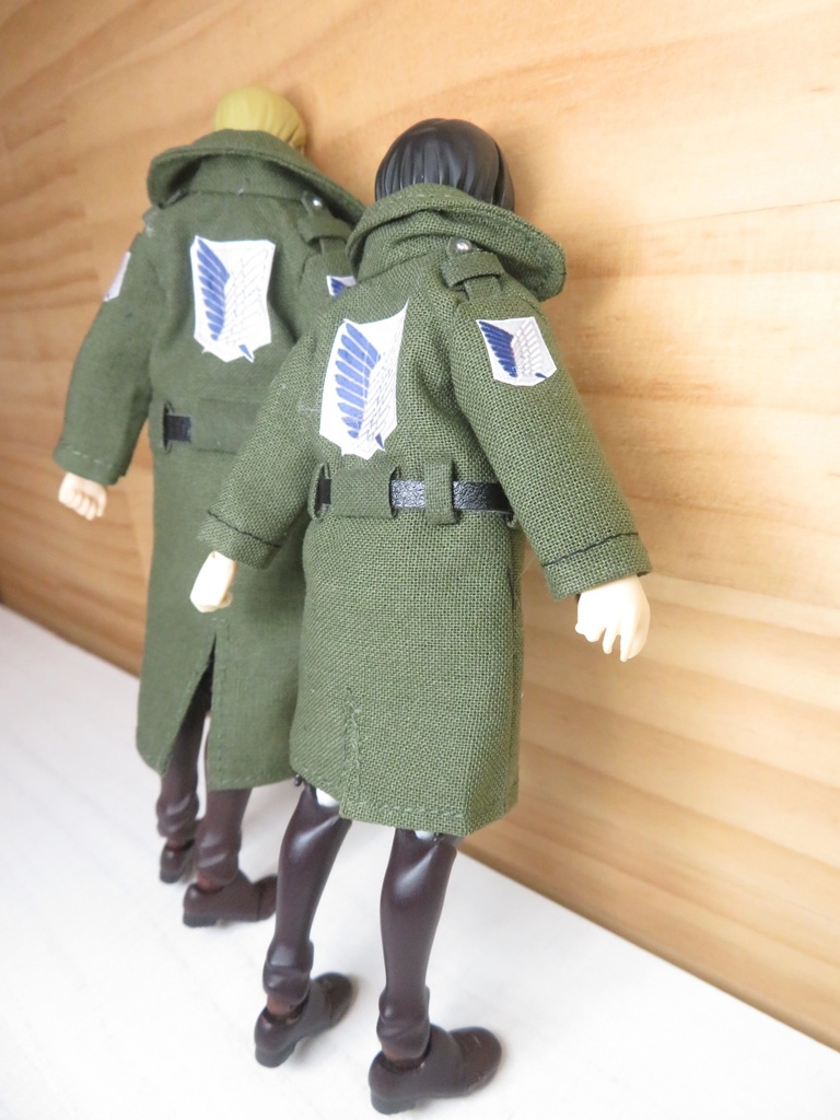 【Boo-21】Figma用兵団コート(小さいサイズ▶オビツ11兼用可能)