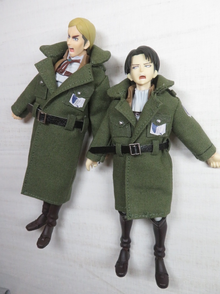 【Boo-21】Figma用兵団コート(小さいサイズ▶オビツ11兼用可能)