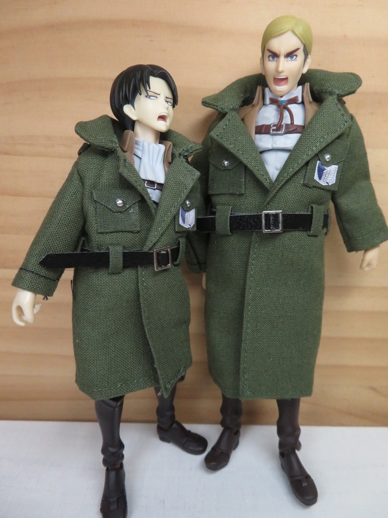 【Boo-21】Figma用兵団コート(小さいサイズ▶オビツ11兼用可能)