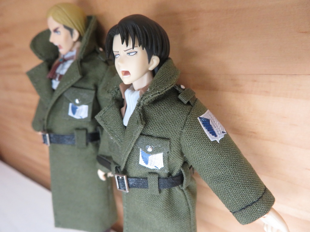 【Boo-21】Figma用兵団コート(小さいサイズ▶オビツ11兼用可能)